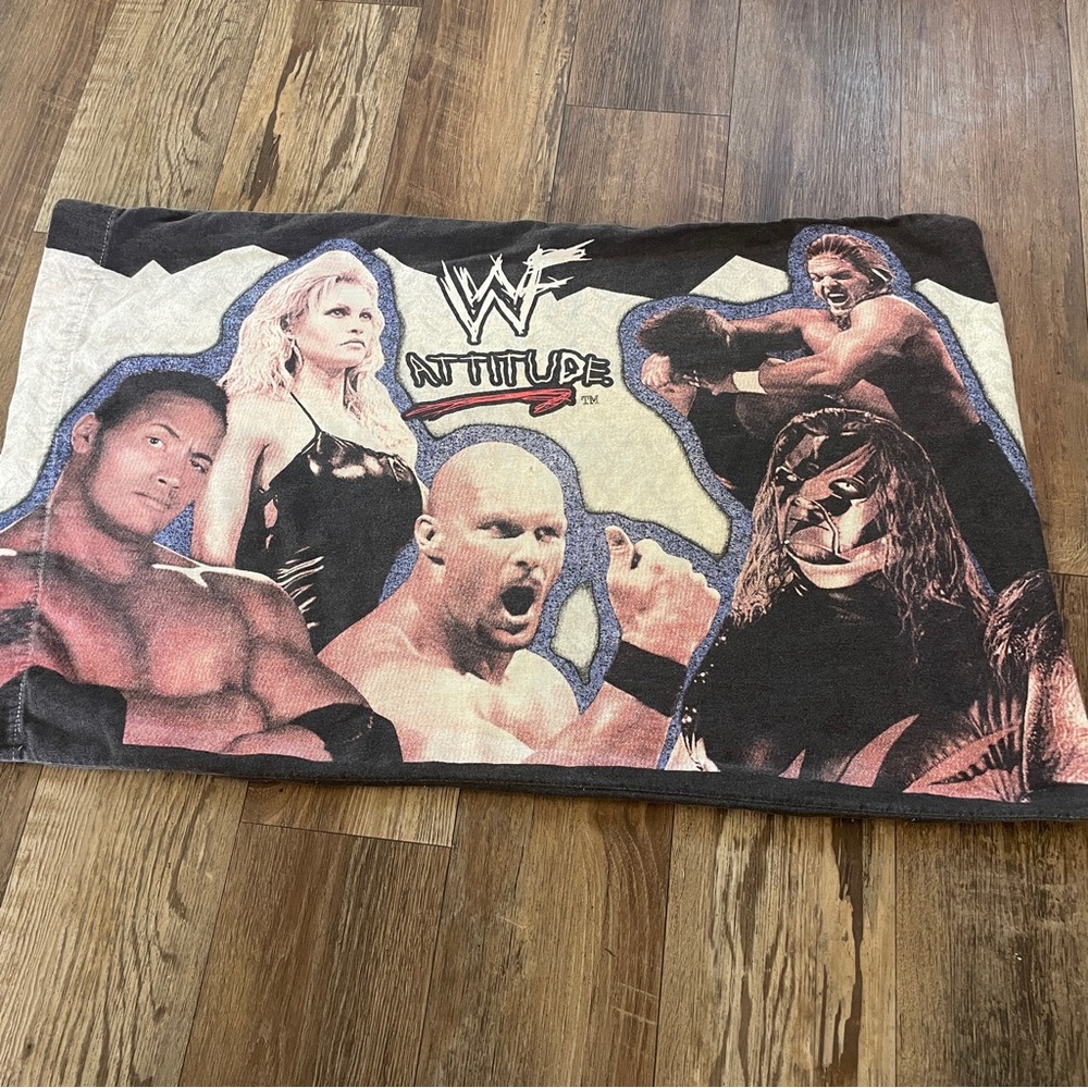 Vintage WF RAW is War wrestling pillowcase
